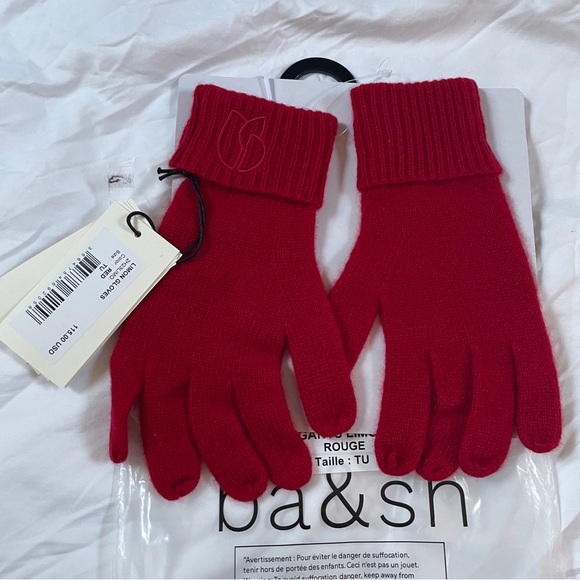 BA&SH Limon Cashmere Gloves NWT - Picture 3 of 3
